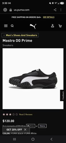 Puma mostro low top mesh - top,