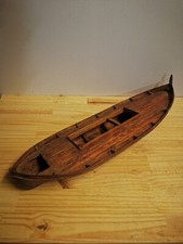 Rare maquette de bateau 60cm en bois - Avis aux amateurs