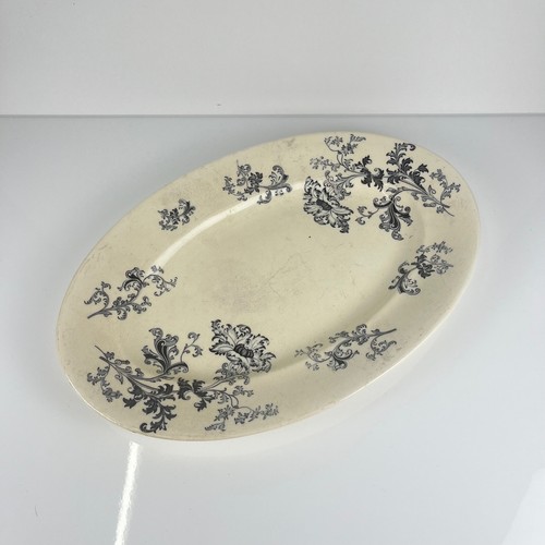 Terre fer grand plat ovale - de,