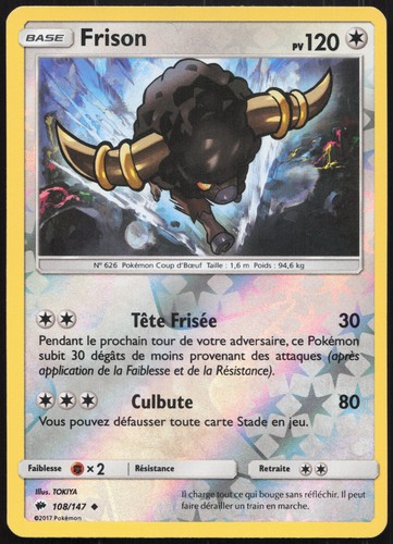 Carte pokémon frison - carte, 108/147