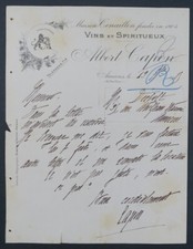 Facture VINS TENAILLON ALBERT