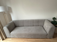 Canapé 3 places gris Miliboo