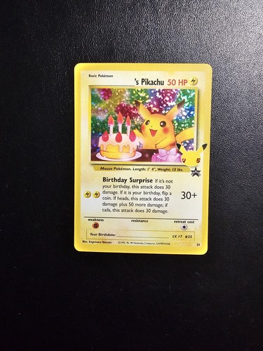 Birthday pikachu holo - pikachu, 24