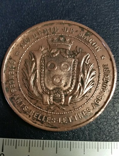 Medaille cuivre académie - medaille,
