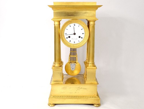 Pendule portique colonnes - pendule,