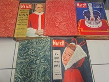3 Reliures Paris Match 1952 /