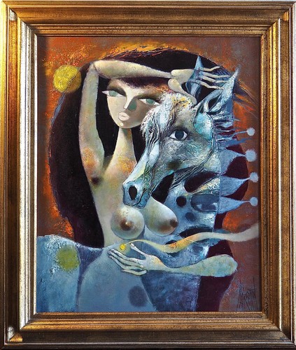 Peinture huile sur toile - sur,