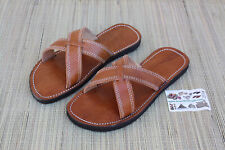 SANDALES CUIR ÉTÉ - Homme & Femme - Tressage Croisé Fait Main Confort Respirante