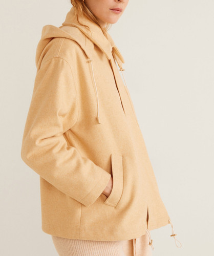 Veste manteau capuche mango - veste/manteau, à