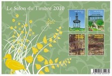 France Bloc feuillet BF130 Le salon du timbre Neuf** 2010 Doré