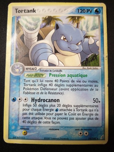 Carte pokémon tortank - carte,