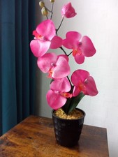 Orchidée Fleur Artificielle dans pot Hauteur 45 cm