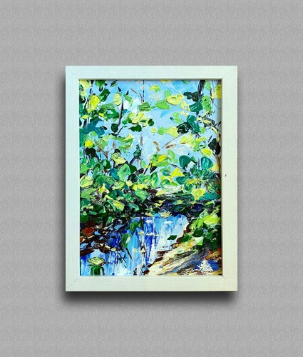 Tableau huile original paysage - tableau,