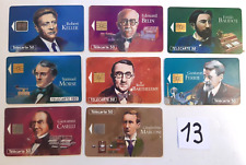 Télécartes - Les Grandes Figures Des Télécommunications - 8 cartes téléphone -