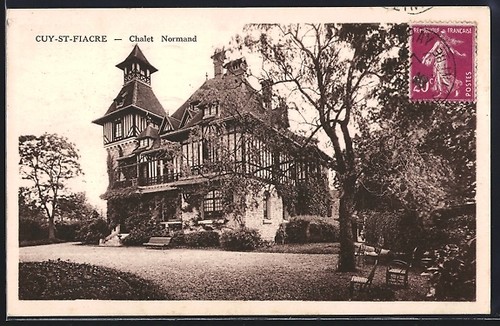 Cpa cuy fiacre - cpa, chalet