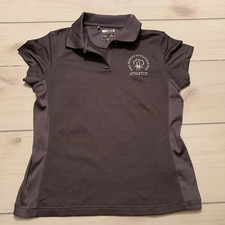 boys S Adidas polo climb cool athletic highland park grey black striped 