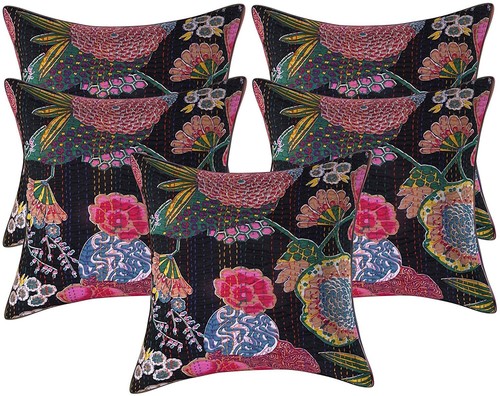Housse coussin indienne 5 - housse, de
