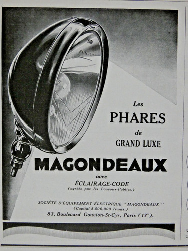 Publicité presse 1928 - de, les