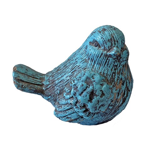 Oiseau bleu céramique