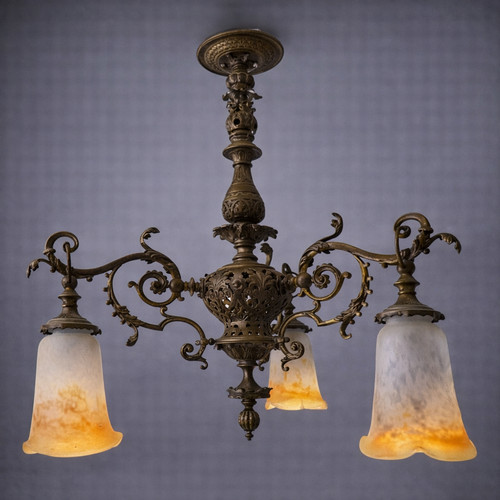 Lustre époque art nouveau - art, en