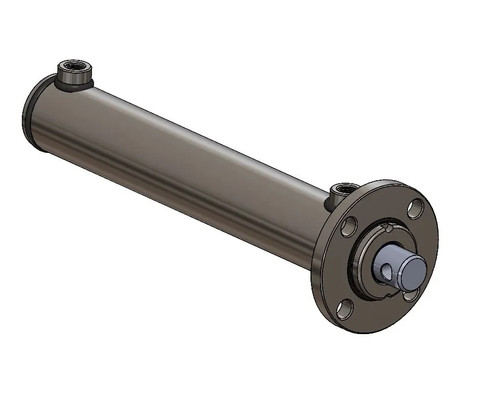 Vérin hydraulique double - vérin,