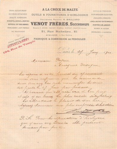 1901 outils fournitures d - 1901,