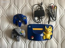 console nintendo 64 pokemon pikachu avec manette authentique