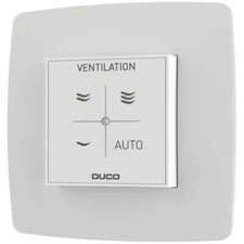 Sonde d'ambiance CO2 Duco avec contrôle RF/câblé blanc