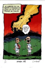 EX-LIBRIS LES SUPPORTERS NUMEROTE ET SIGNE DE LARCENET NEUF