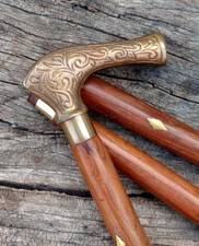 Ancien bâton de canne à pied