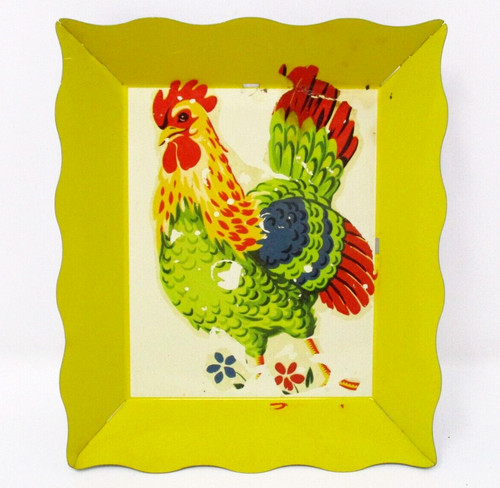 Vintage rooster trinket - trinket, dish