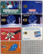 7 Télécartes Loto Sportif