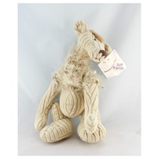 Doudou chien beige casquette
