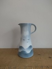 Petit Pichet japonisant d'Yves Mohy pour Virebent Porcelaine - Vintage H16,5cm