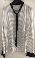 Blouse Rayures Blanc Bleu