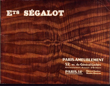 PARIS (XIV°) MOBILIER / MEUBLES & LITERIE "SEGALOT" Catalogue en 1950