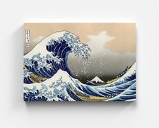 Tableau sur toile Hokusai moderne clin d'œil décoration Kanagawa peinture mur...
