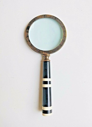 Loupe ancienne laiton - ancienne, avec