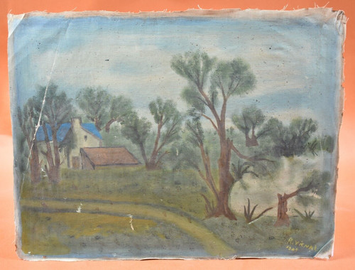 Peinture huile 1905 - peinture,