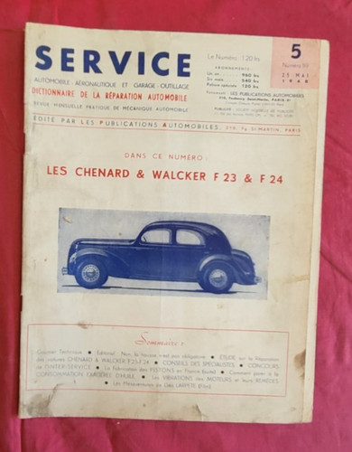 Service 1948 étude - 05-1948, ;