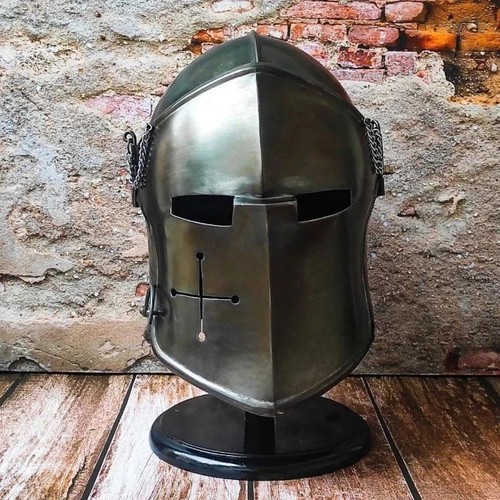 Casque barbute médiéval - casque, de