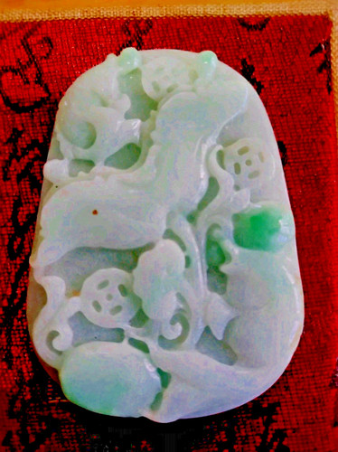 Jade blanc emeraude naturel - blanc, de
