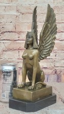 Sculpture En Bronze Sphinx Nu
