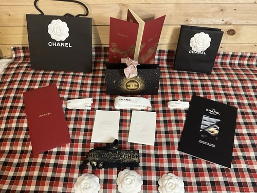 Sac papier chanel camélia - papier,