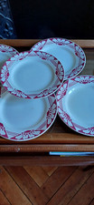 5 Assiettes En Faience De St Amand