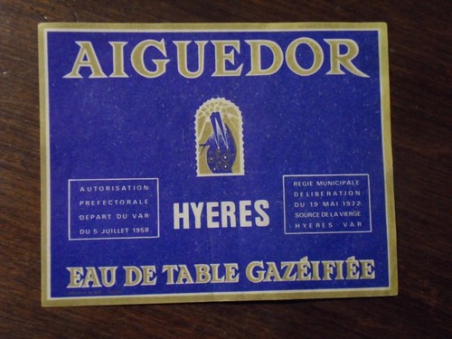étiquette eau table - de,