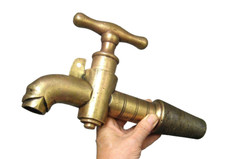 Gros Robinet De Vigneron, Bronze Massif XIXe.