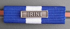 Agrafe OTAN EUFOR IRINI EUNAVFOR Marine Rappel Barrette Dixmude ruban Médaille