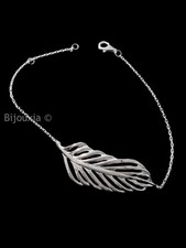 Bracelet FEUILLE Argent Massif