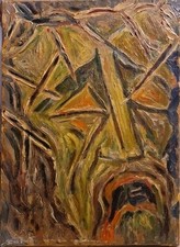 Ancien Beau Tableau Peinture